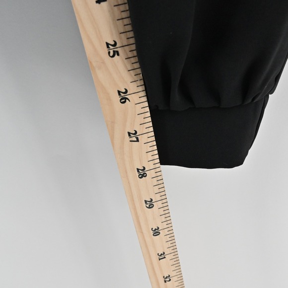 LK Bennett Womens Black Jogger Style Dress Pants Size 8 Tie Waist Quiet Luxury - Picture 5 of 11